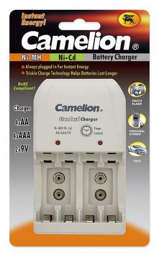 Camelion Plug-In Battery Charger BC-0904S 2x lub 4xNi-MH AA/AAA lub 1-2x 9V Ni-MH